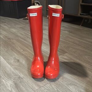 Hunter Red Rain Boots
